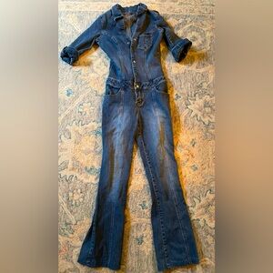 Vintage 90's GUESS Jeans Denim Jumpsuit Size Small